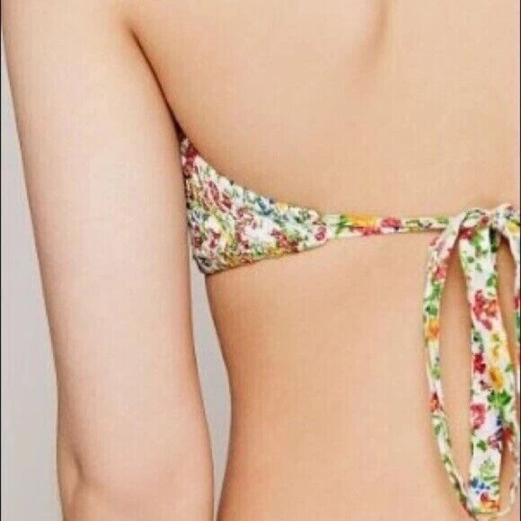 Free People FP One Barely There Smocked Bandeau Bralette S - Picture 3 of 9